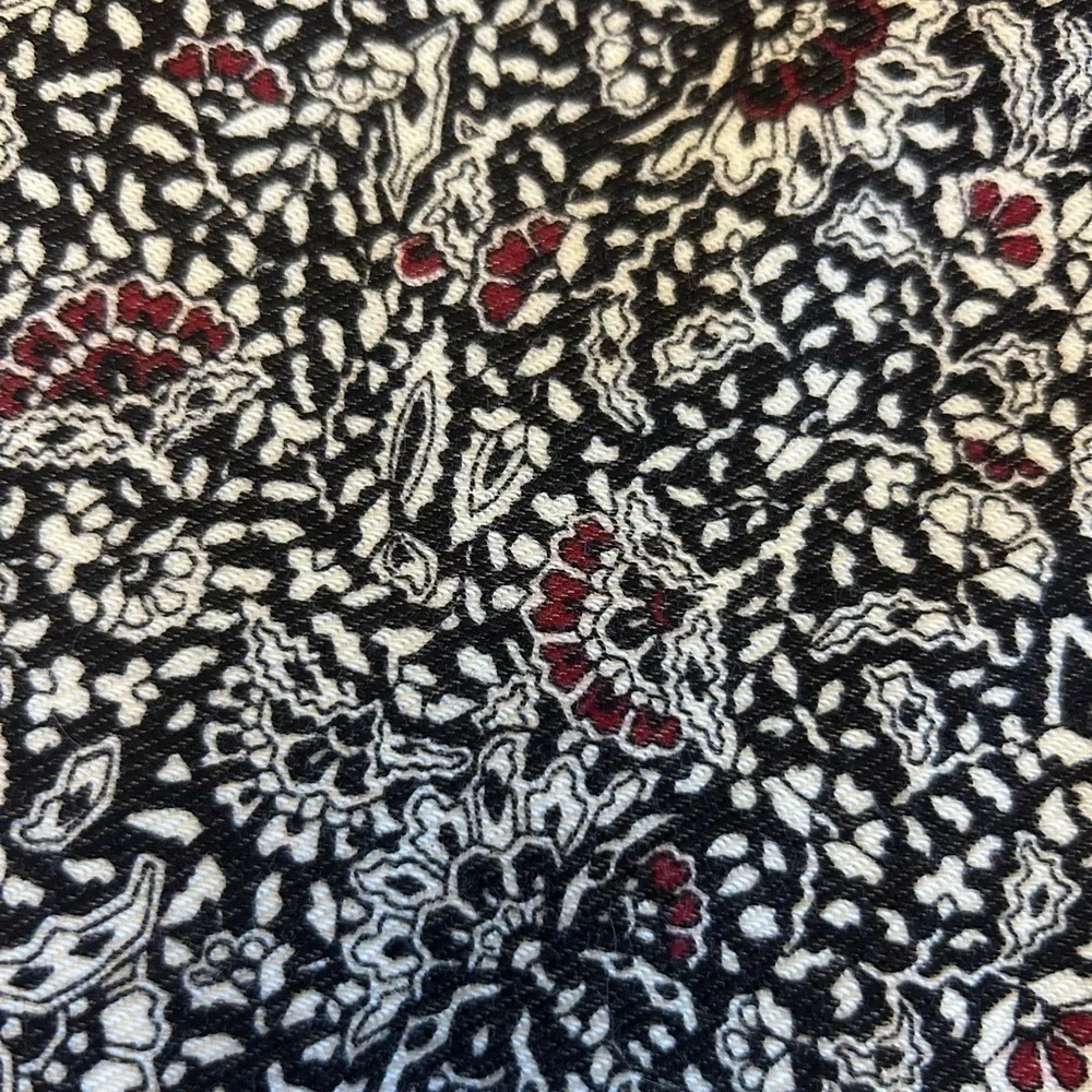 MICHAEL Michael Kors Boho Black Batik Print Stretch Knit Twill Leggings Size M